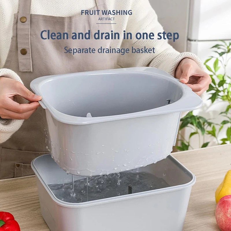 Fruits Vegetables Dehydrator Dryer Salad Spinner Cleaner Basket Basket Wash Fruit Washer Clean