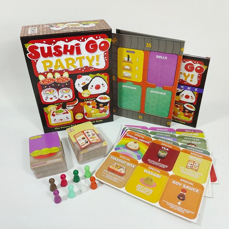 Sushi Go Party! /Sushi Roll / Sushi Go - The Pick and Pass Card Game with More Variety and Strategy