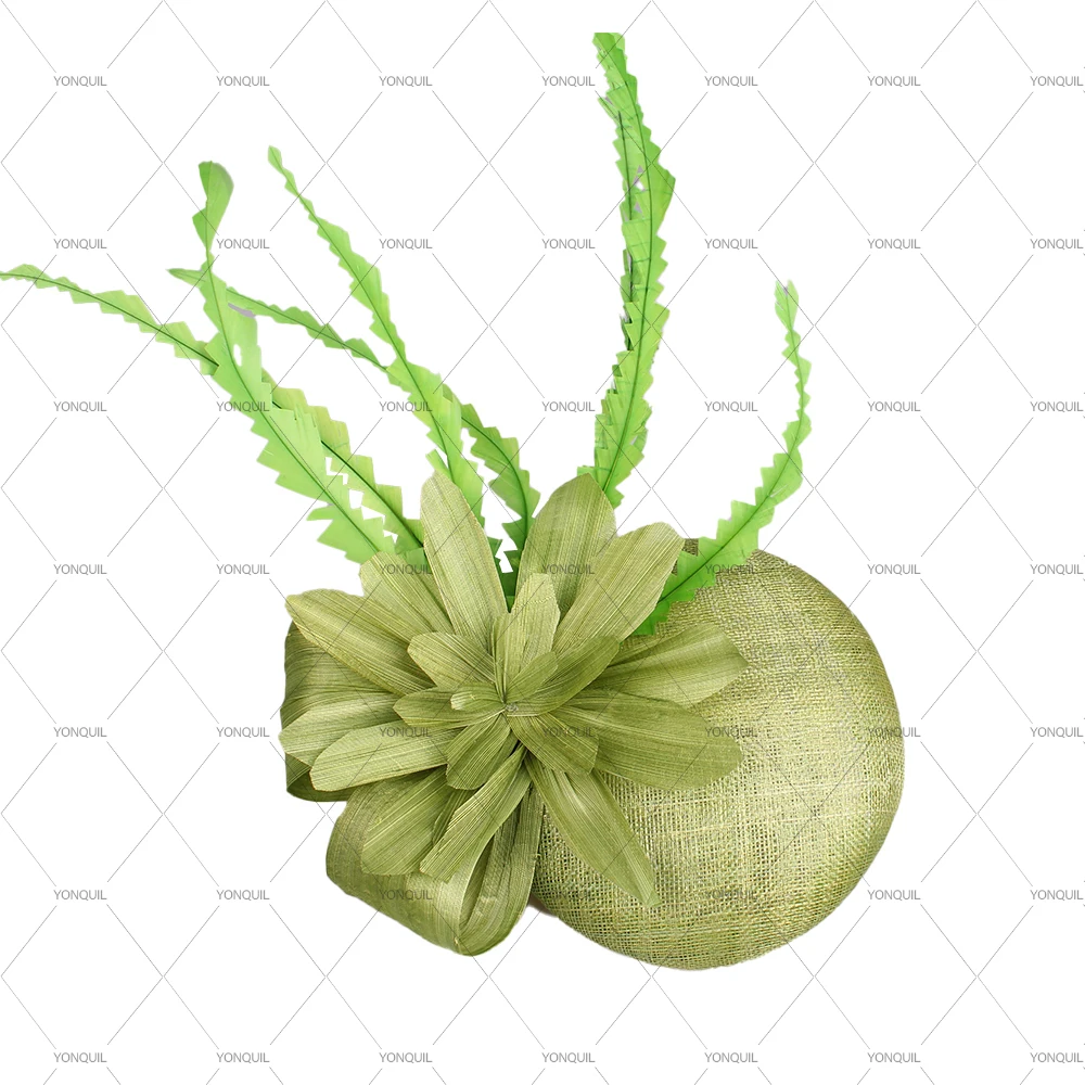 

Чародей, высококачественный Sinamay и шелковый лен для головных уборов, женские аксессуары для волос, ленты для волос для свадебной вечеринки, стильная повязка на голову