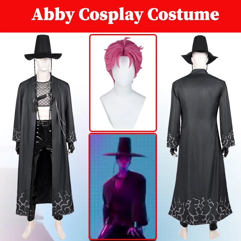 

Kpop Demons Hunter Abby Cosplay Your Idol Stage Costume Saja Boys Roleplay Fantasia Clothing Men Halloween Party Carnival Suits