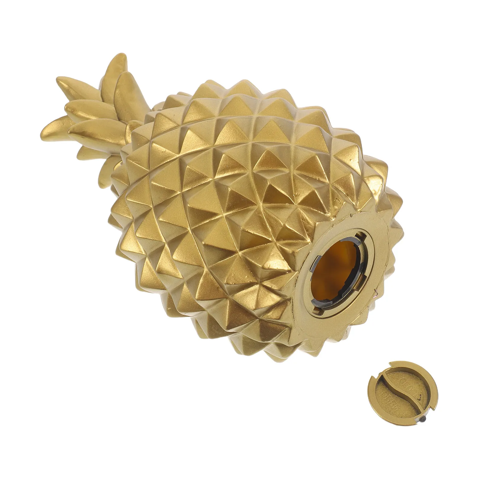 Gold Pineapple Coin Saving Bank Creative Shape Piggy Bank Decorative Pineapple Desktop Ornament Home Desk Fruit Saving Box
