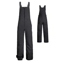 Pantalones de esquí para hombre y mujer, ropa de invierno cálida, transpirable, impermeable, a prueba de viento, babero de Snowboard, tirantes para adultos, pantalones de nieve, monos