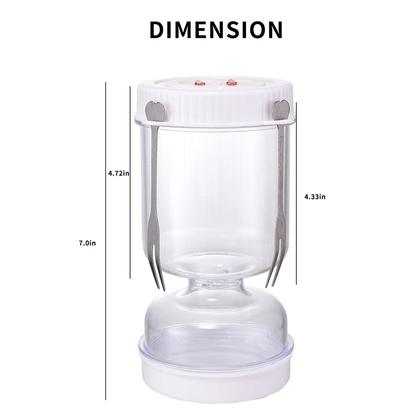 Bocal à Légumes avec Mathiation Sec et Humide, Type de Sablier 514 LED, Mathiation du Jus, Récipient Filtrant Alimentaire, Idéal pour Stocker 514 les