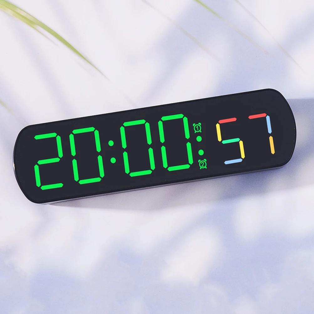 

Led Digital Clock Alarm Clock Large Display For Bedroom Office Desk Small Operated Electronic Timepiece Digital