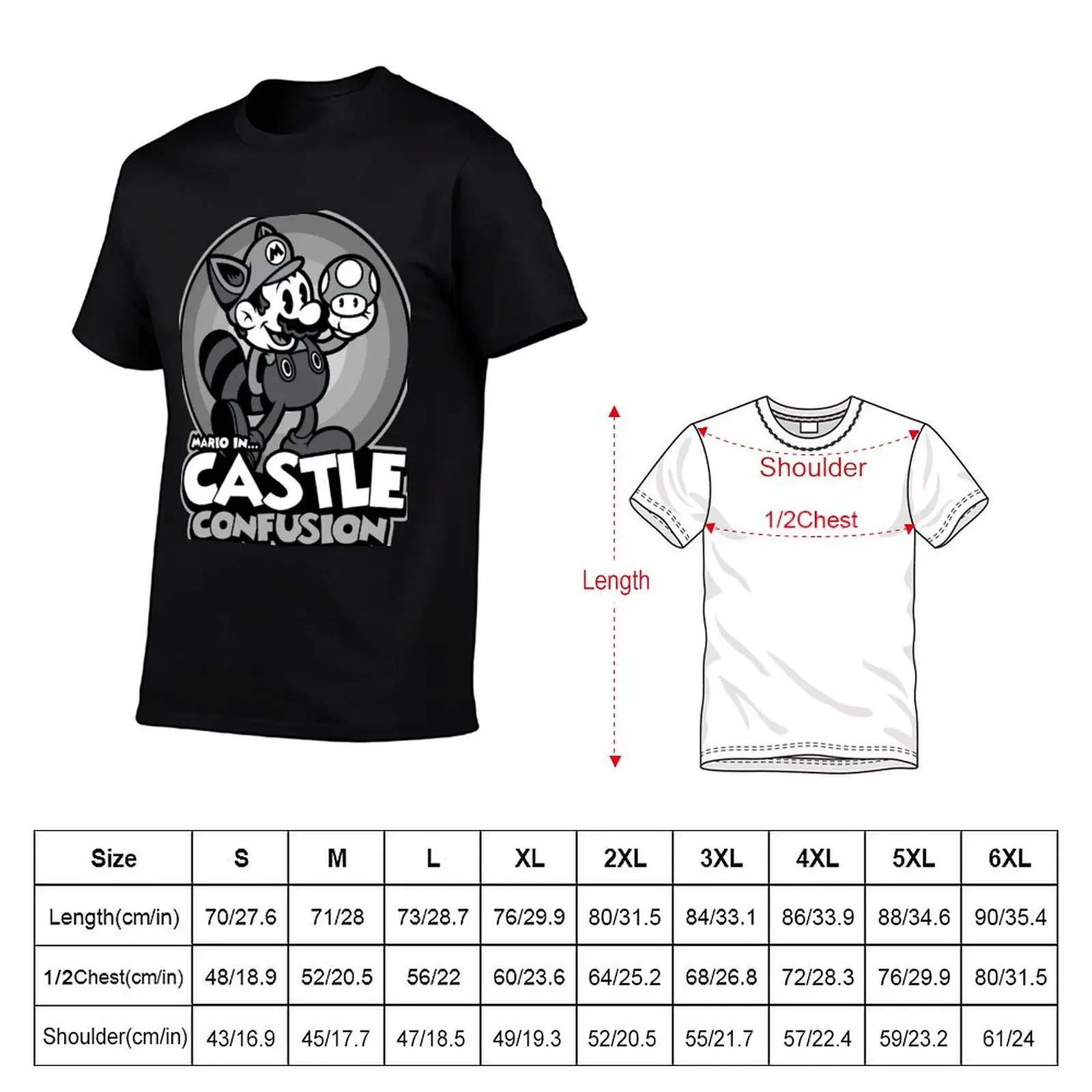 Castle Confusion T-Shirt customs design your own vintage anime shirt cute clothes fruit of the loom mens t shirts