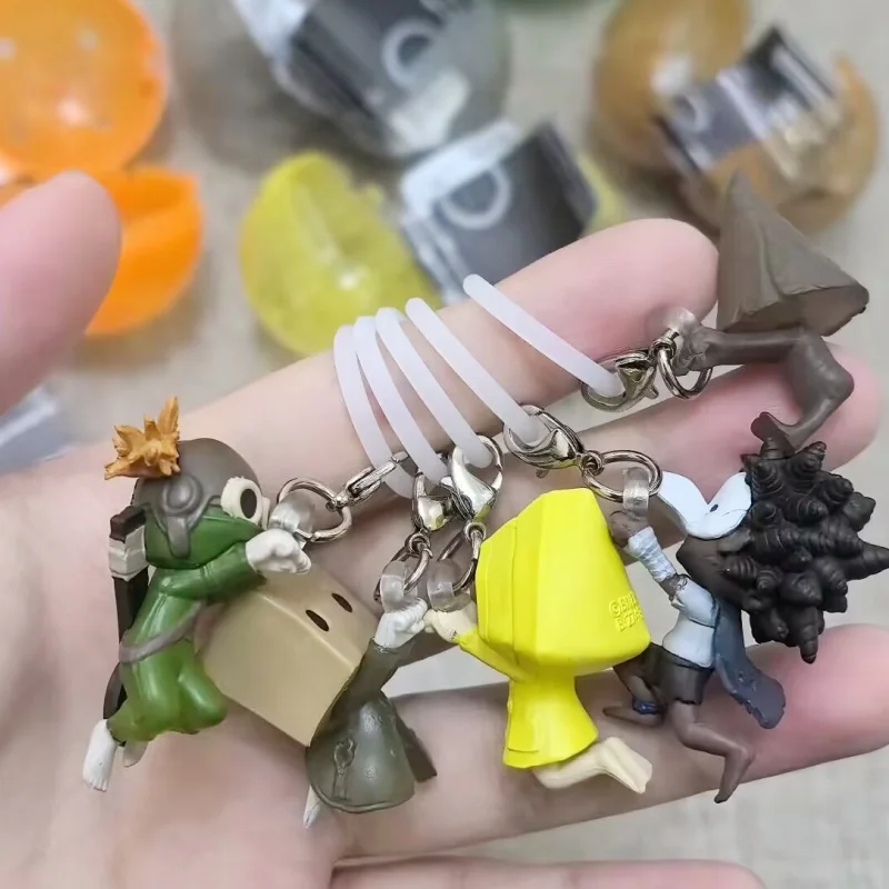 New Bandai Little Nightmares Figure Keychain Six Mono Nome Rolo Renewer Pendant Backpack Purse Bag Car Charm For Anime Game Fans - view 2