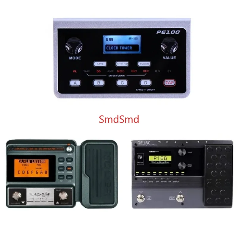 GE150,GE100,PE100 Multi Effects Guitar Pedal, Professional-Ggrade Tone Processor, Electric Guitar Composite Effect Pedal