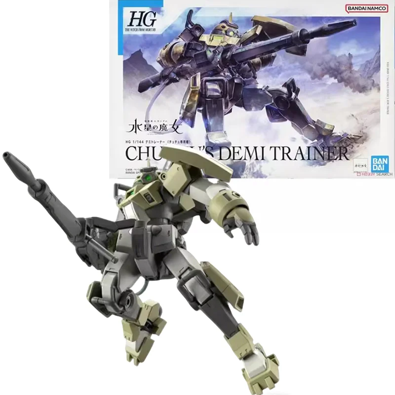 

BANDAI Original ANIME The Witch from Mercury HG 1/144 CHUCHU'S DEMI TRAINER в сборе, пластиковая модель, экшн-игрушки, фигурки, подарки