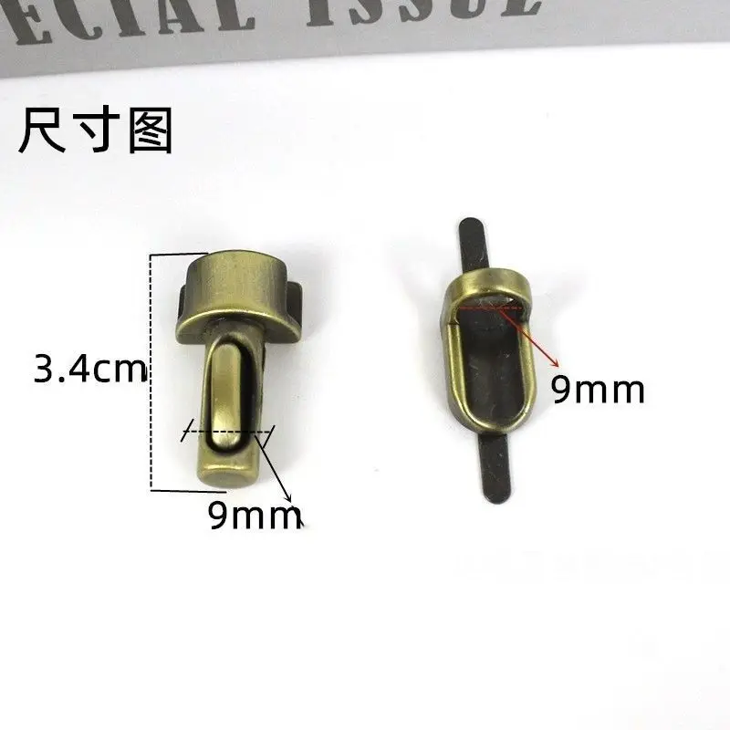 Metal Strip Push Lock Bag Briefcase Spring Lock Snap Decorative Clasps Closure DIY leather Bag Accessories