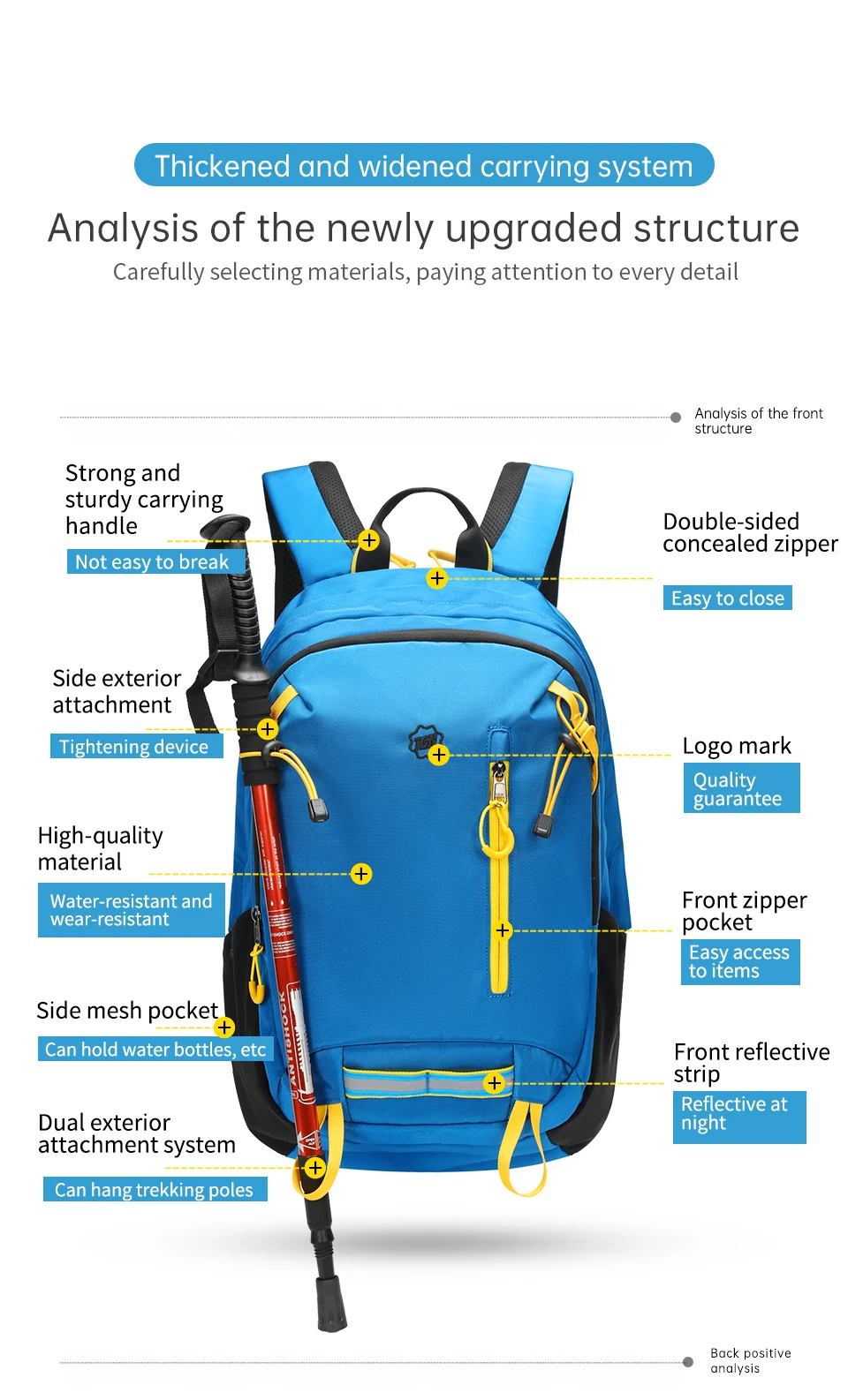 Tigernu Sport Rucksäcke Für Männer 15,6 zoll Laptop Rucksack Casual Rucksack Männer Reisetasche Outdoor Rucksack Wasserdichte Tasche Rucksack – Detail 7