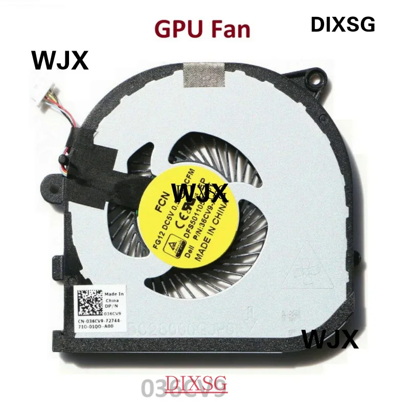 New For Dell XPS15 XPS 9550 Precision M5510 GPU Cooling Fan 036CV9  36CV9