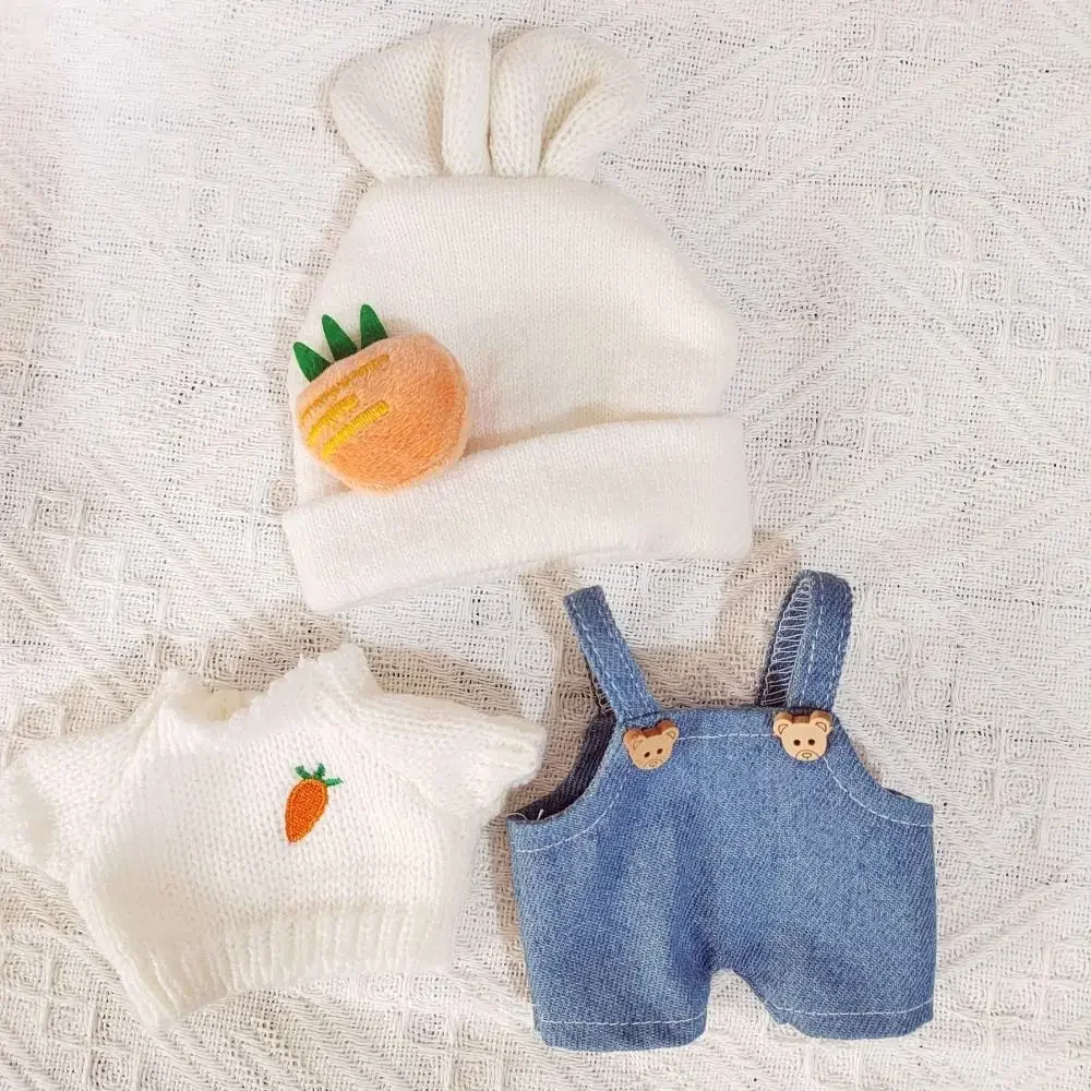 Carrot 20cm Cotton Doll Clothes Mini Clothes Sweater Cotton Doll Costume Accessories Fashion Overalls 20cm Doll Clothes