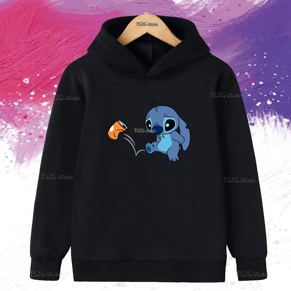 الخريف الكرتون غرزة مهيج مضحك طباعة الاطفال البلوز أزياء الأطفال الملابس الصوف الدافئة هوديس الفتيان البلوفرات غير رسمية #3