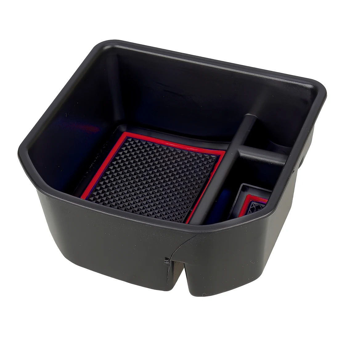 Car Center Armrest Storage Box Organizer Tray Fit for VW T-Roc 140TSI X Sport 110TSI Style 2020 AU Version Black with Red Line