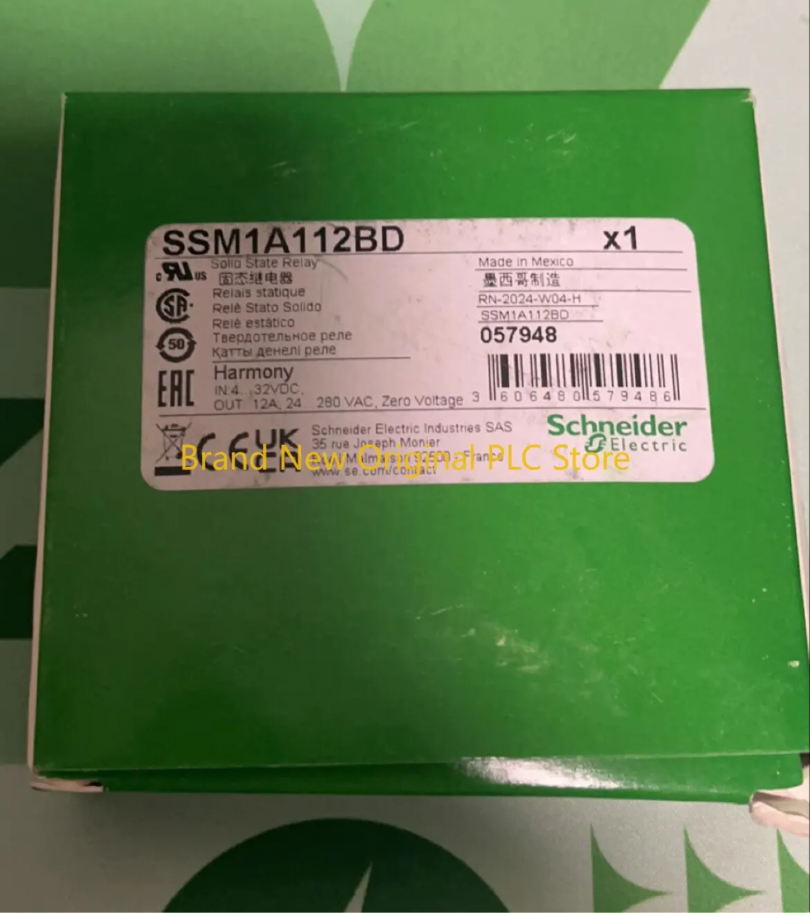 

SSM1A112BD Single Phase Solid State Relay 12A 4-32VDC