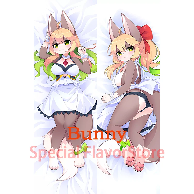 

Dakimakura anime Bunny furry Double-sided Print Life-size body pillows cover Adult pillowcase