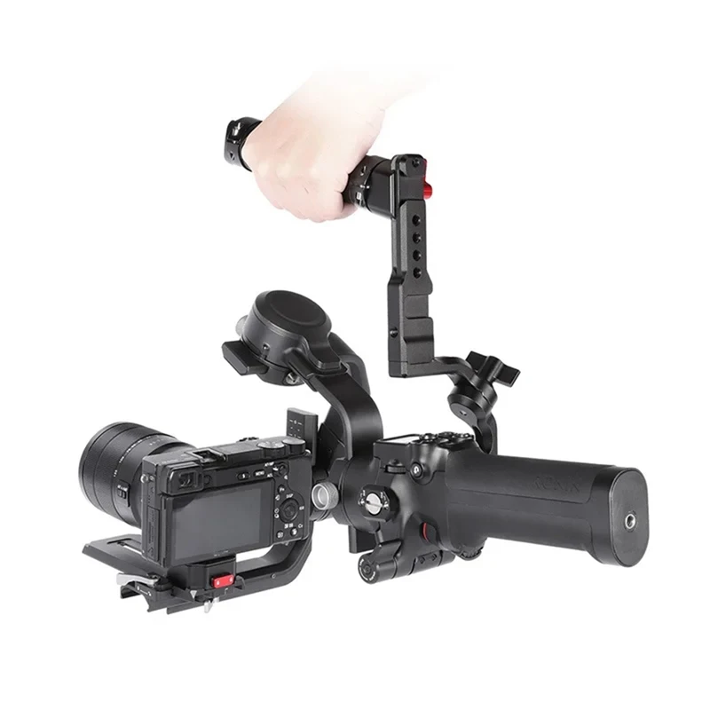 Gimbal Stabilizer Handle Foldable Grip Extension Holder Cold Boots 1/4 Port For DJI Ronin RS 2 /RSC 2 /RS 3 /RS 3 Pro