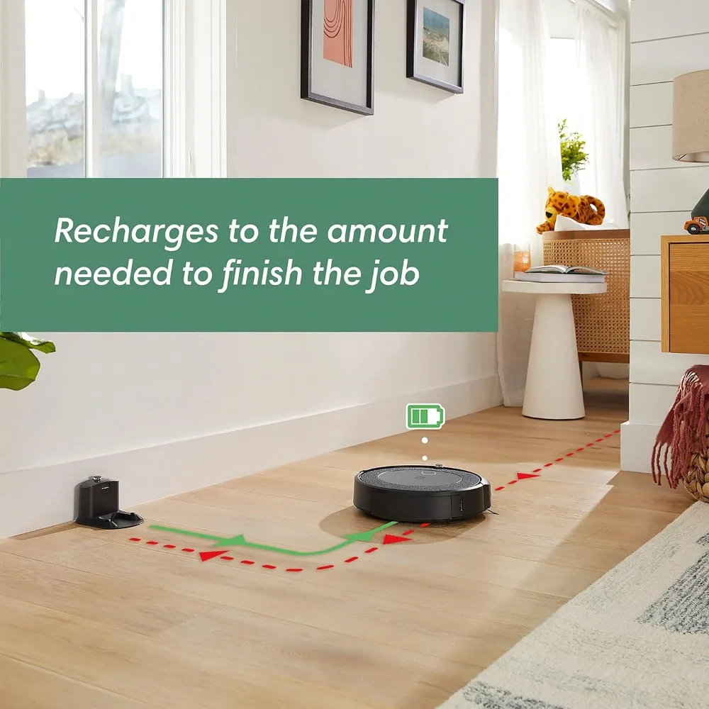 Aspirateur robot connecté Wi-Fi, nettoyage par pièce, cartographie intelligente compatible, idéal pour les poils d'animaux, les tapis et les sols durs