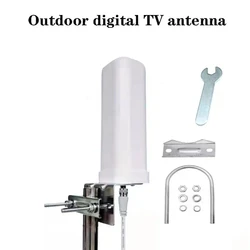 Antena de TV Digital com Amplificador, Interior e Exterior, DTMB, Receptor de Sinal HD, ATSC, 4K, 1080P, Amplificador Acessório