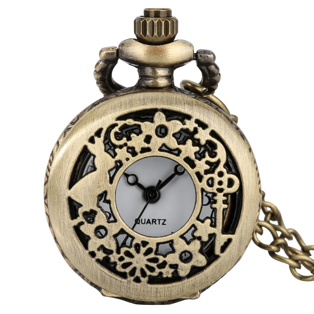 

Cute Animal Rabbit Hollow Design Pocket Watch Exquisite Birthday Gift Anniversary Gifts for Wife Girlfriend Quartz Chain Clock