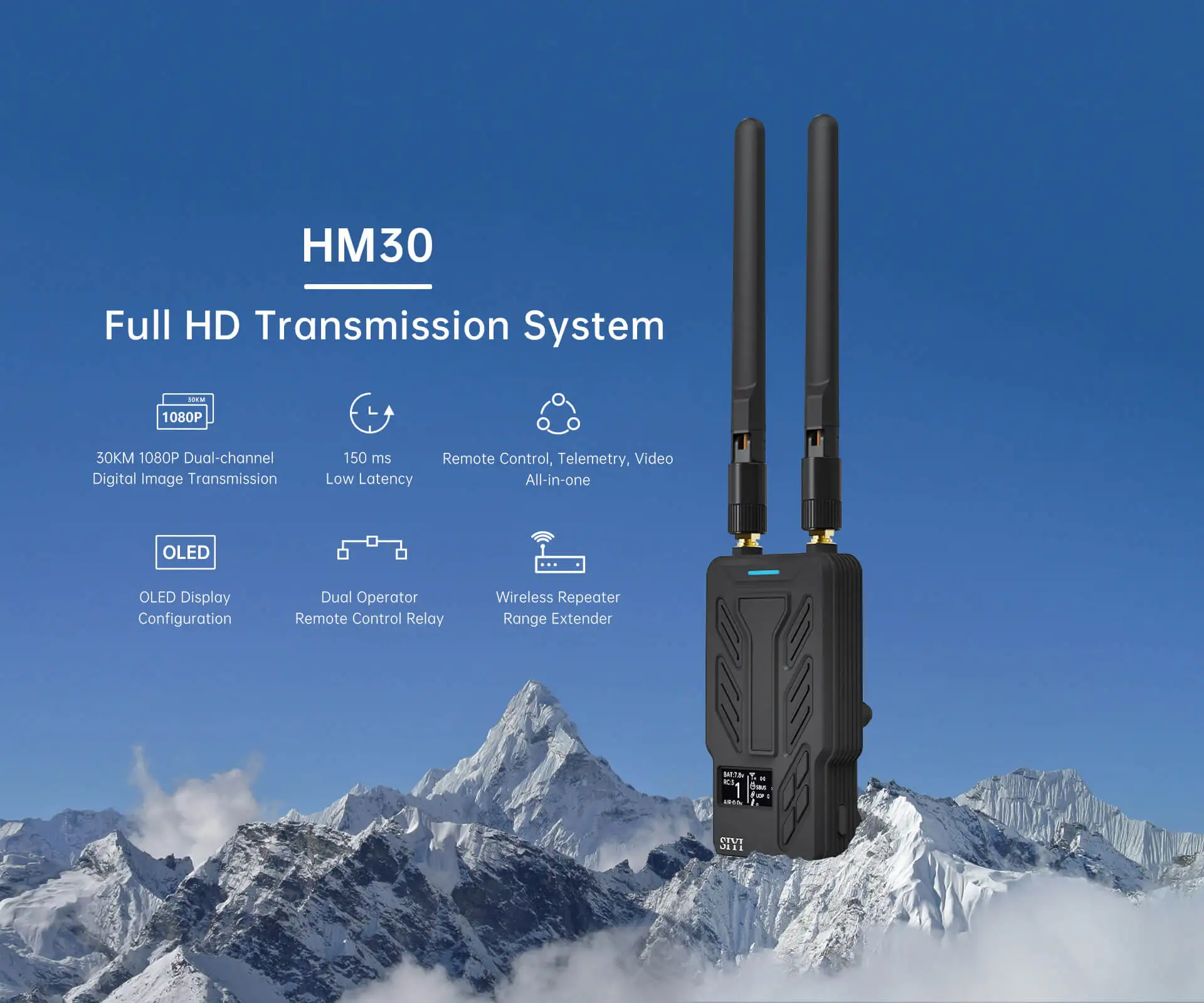 

KANGTAO SIYI Full HD Transmission System VTX Drone video transmission Long-distance video transmission 30KM