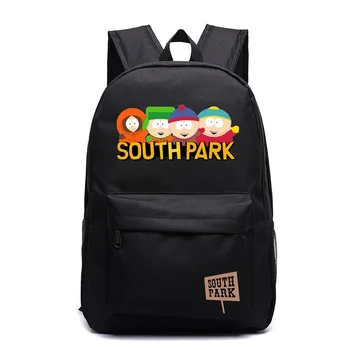 กระเป๋านักเรียนสำหรับเด็ก South Park พิมพ์ลายกระเป๋าเป้สะพายหลังกระเป๋าหนังสือลายการ์ตูนเคนนี่กระเป๋าเป้สะพายหลังน่ารักกระเป๋านักเรียนสำหรับเด็กผู้หญิงเด็กผู้ชาย