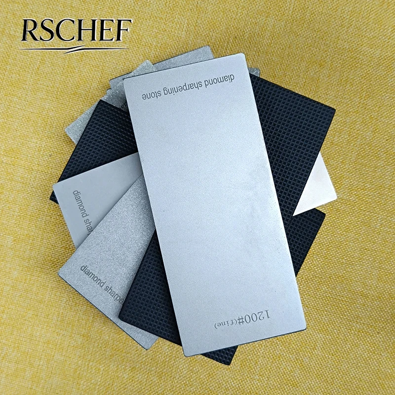 Professioneller Diamant-Schleifstein 180-2000 Körnung Harte Rutschfeste Basis Messerschärfer Schleifstein