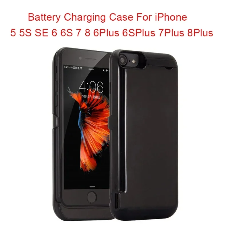 10000mAH Battery Case For iPhone SE 2020 2022 6 6s 7 8 Plus Power Bank Charging Case For iPhone 7 8 Plus Battery Charger Case