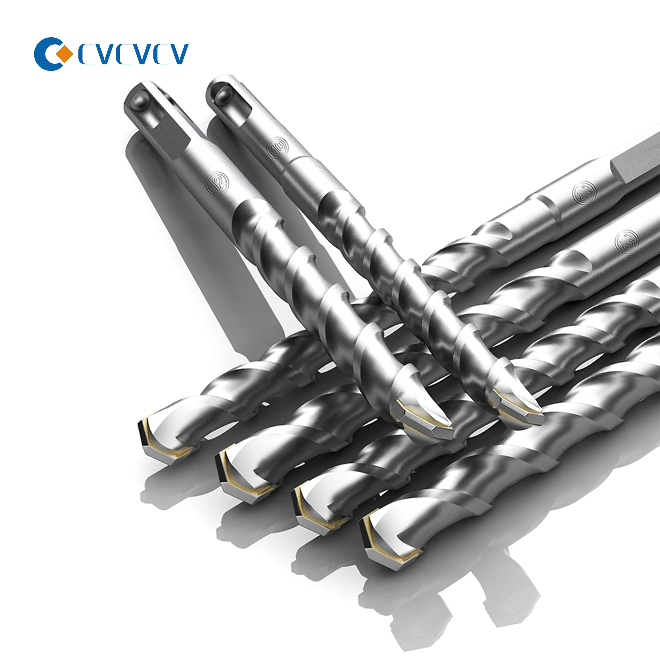 Tác Động Kéo Dài Điện Búa Khoan Bit Bốn Hố Vuông Xử Lý Vòng Xử Lý Thông Qua Các Bức Tường Bê Tông Xi Măng Đấm Bit