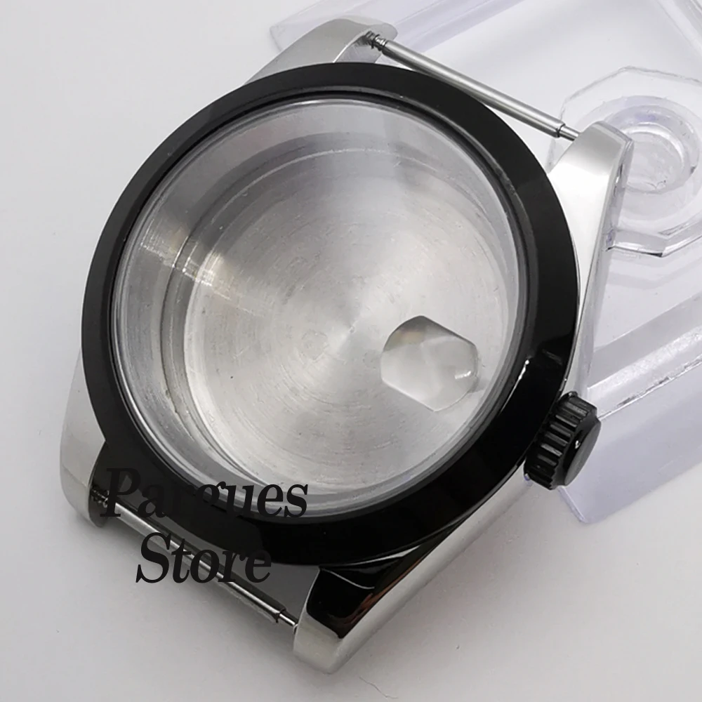 

36mm/39mm Silver/Black Coated Sapphire Glass Fits NH35 NH36, Miyota 8215 DG2813, ETA 2824 ST2130 PT5000 Movement