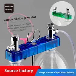 Aquarium CO2 Bubble Counter Regulator CO2 Reaction Control System with Solenoid Valve Carbon Dioxide Measuring Device Set