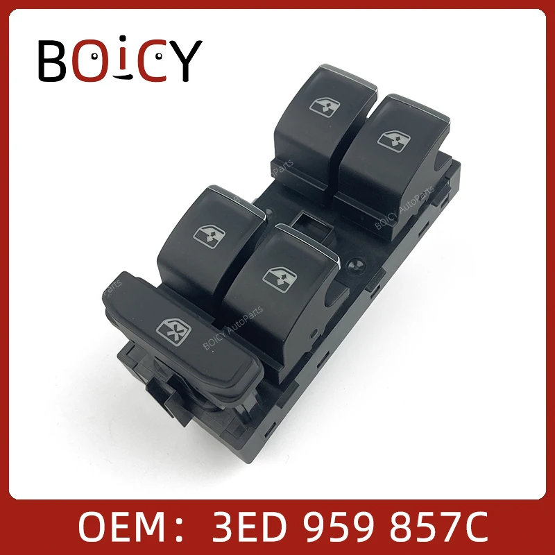 BOICY Electric Window Double Switch Button for VW Passat Bora Tavascan 3ED959857C 19D959857 3ED 959 857C 19D 959 857