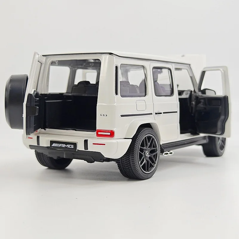 1:24 G63 W464 2026 G65 SUV Luxus-Automodell aus Legierung, Druckguss-Metall Geländewagen-Modell, Hochdetaillierte Sammlerstück-Dekoration – Detail 9