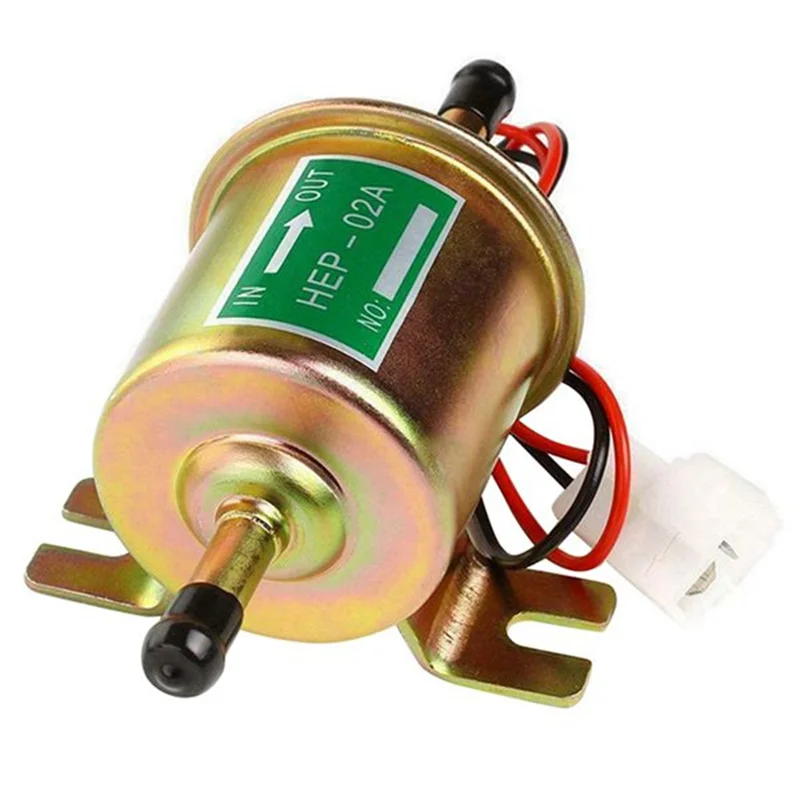 

Stable-HEP-02A Universal 12V Fuel Pump Electric Gas Low Pressure Crude Oil Pump