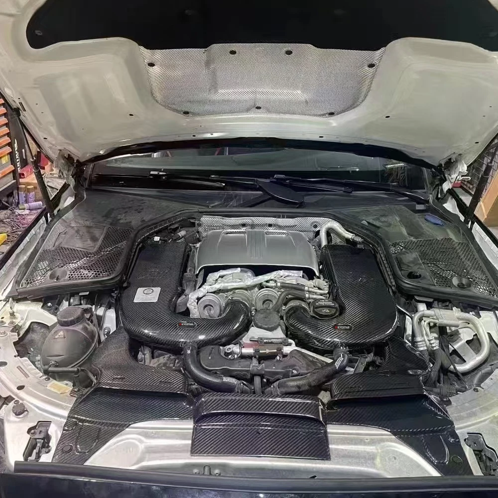 KYOSTAR Carbon Fiber Performance Racing Cold Air Intake System Kit dla Mercedes Benz AMG C63 W205 Filtr powietrza