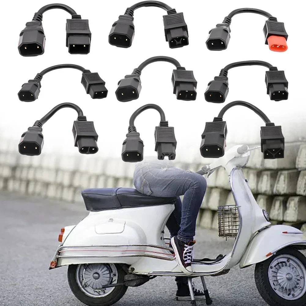 1pcs Cable Electric Vehicle Electric Scooter For Yadea Charger Adapter Conversion Cable Copper Wire Core Electric Bike parts