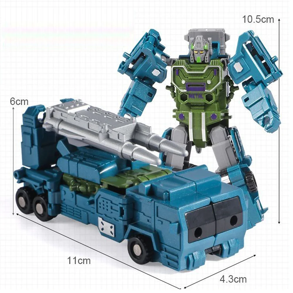 Alloy Deformation Robot Truck Fighter Army Assembling Educational Toys Action Figures Robot Toy for Kids Gifts Die cast Model