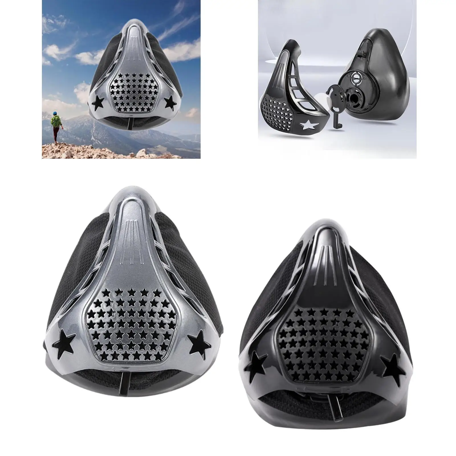 

Adjustable Resistance Fitness Mask for Men and Women for Cycling Fitness