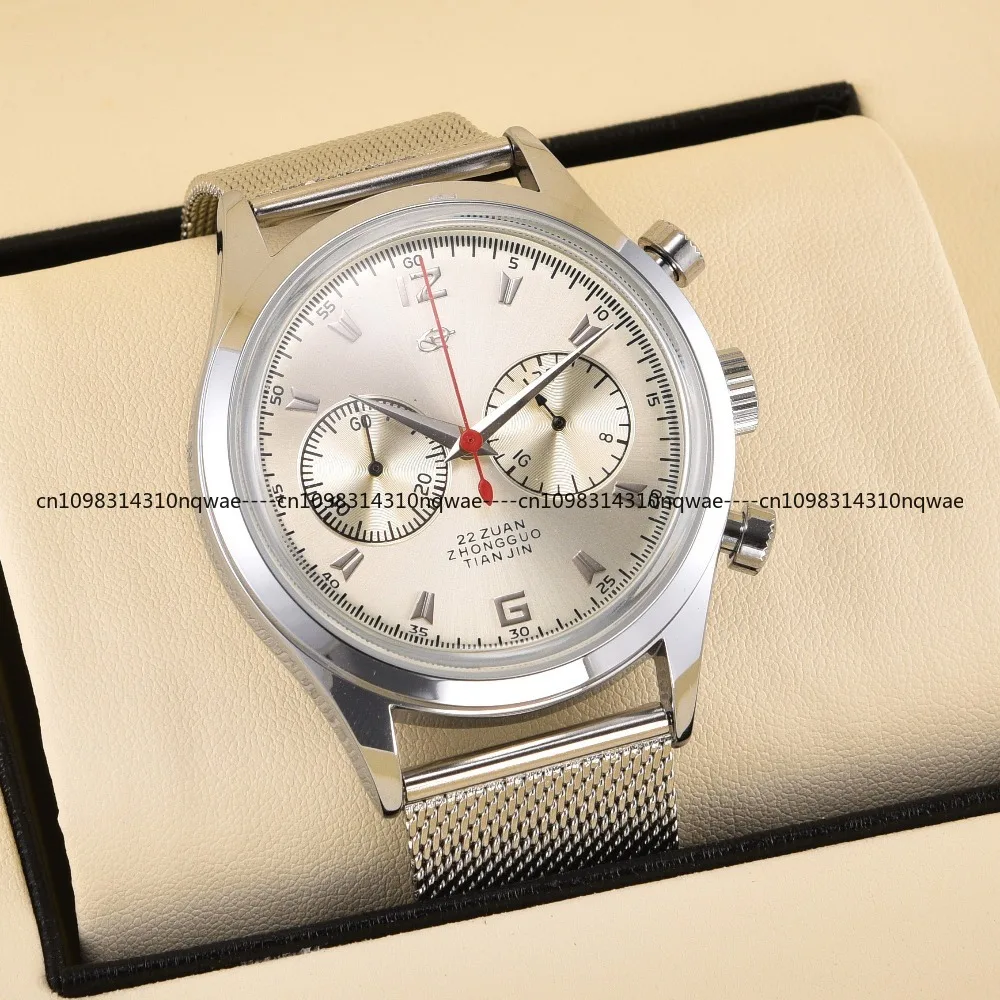 Seagull 1963 Long Sky Edition Retro Pilot Cronografo al quarzo Orologio originale Seagull 1963 Orologio da uomo impermeabile Sea Gull FMEIS