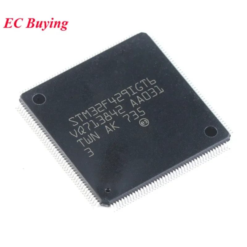 5Pcs/1pc STM32F429IGT6 STM32 F429IGT6 STM32F429 STM32F F429IG LQFP-176 ARM Cortex-M4 32-bit Microcontroller MCU Chip IC