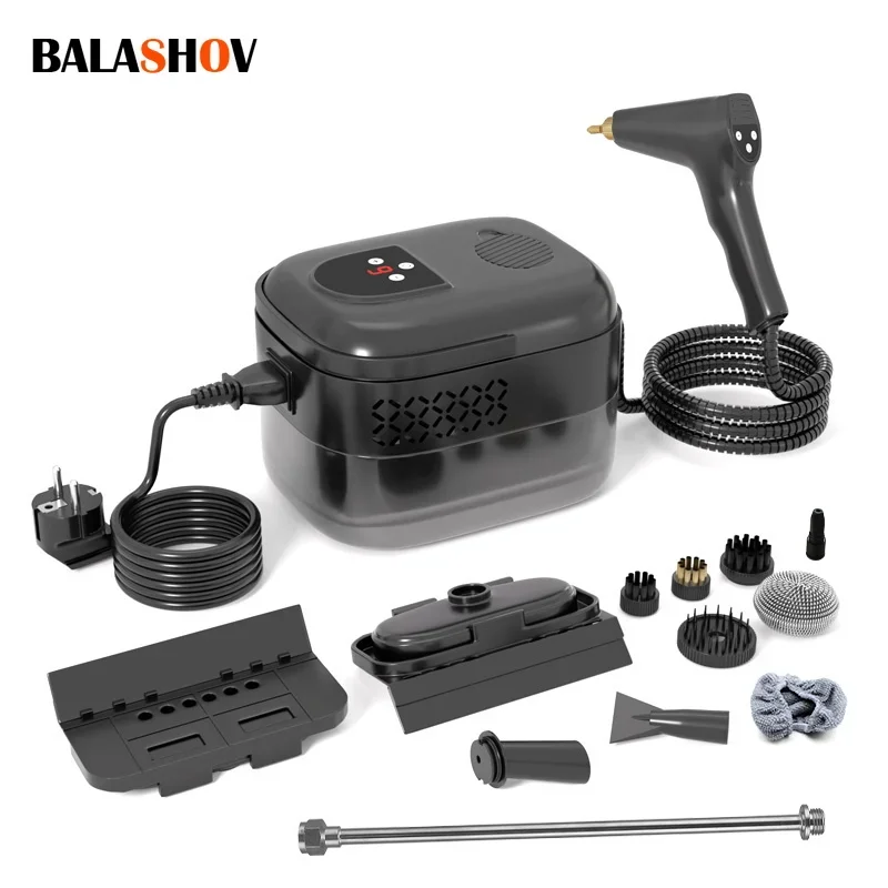 1500W Steam Cleaner High Temperature Pressure Washer with Remote control Steam Cleaning Machine For Home Kitchen Hood Car 1400ml
