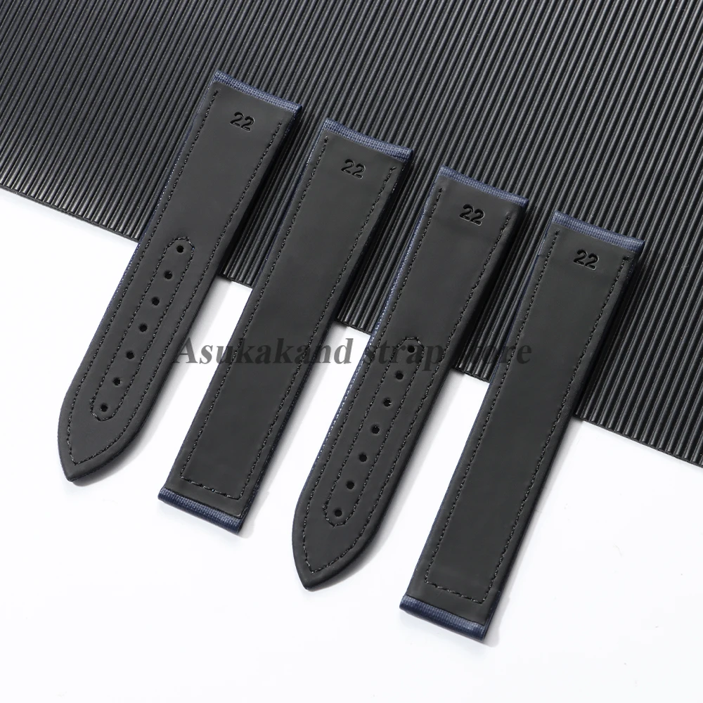 ナイロン + レザー時計バンドオメガ時計ストラップ用シーマスター 300 AT150 ストラップユニバーサルキャンバス男性 20 ミリメートル 22 ミリメートルブレスレットセイコー