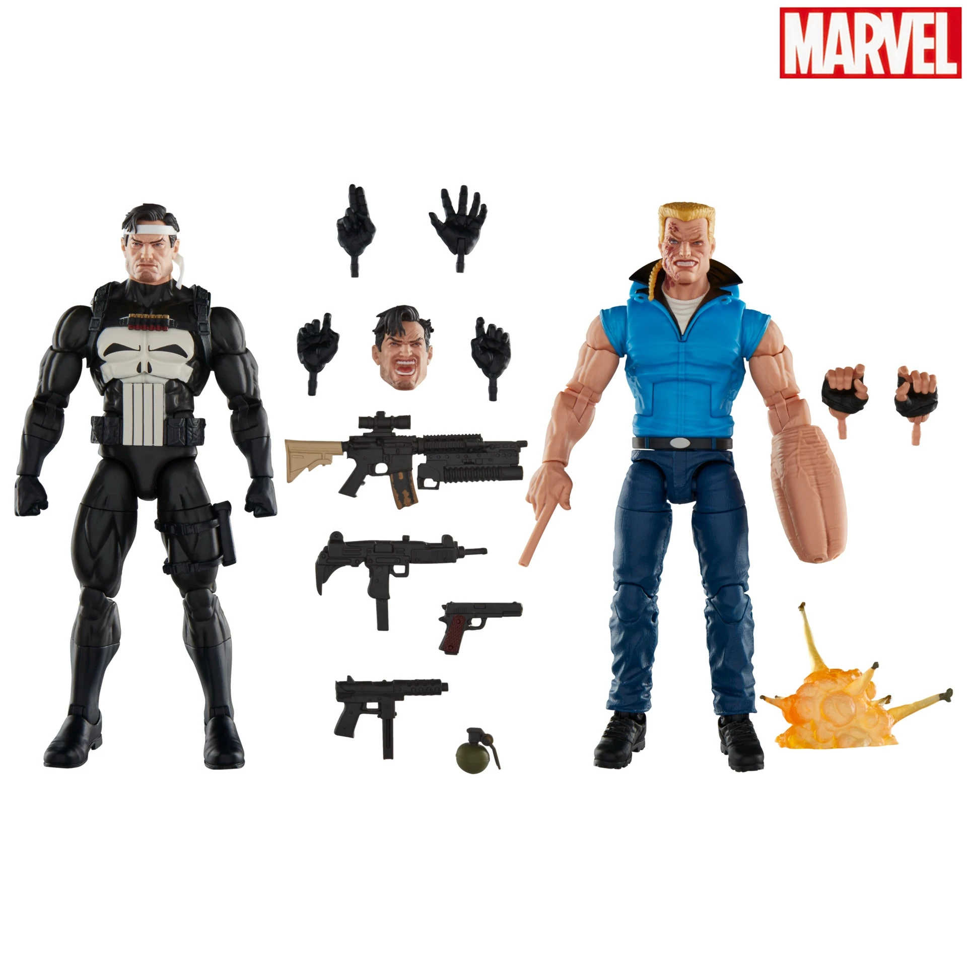 

Genuine Original Marvel Legends Series: Punisher And Bushwacker The Punisher War Journal Comics Anime Figures Kids Toy Gifts