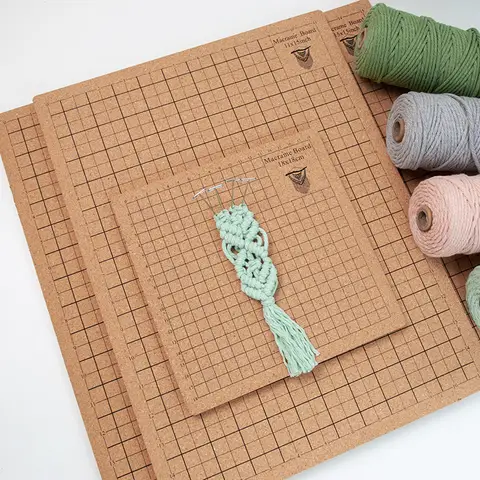 양면 Macrame 보드 그리드 코르크 보드 8x8'',12x16'',16x16'' 팔찌 프로젝트 쥬얼리 만들기 손 Kniting 작업 DIY 공예