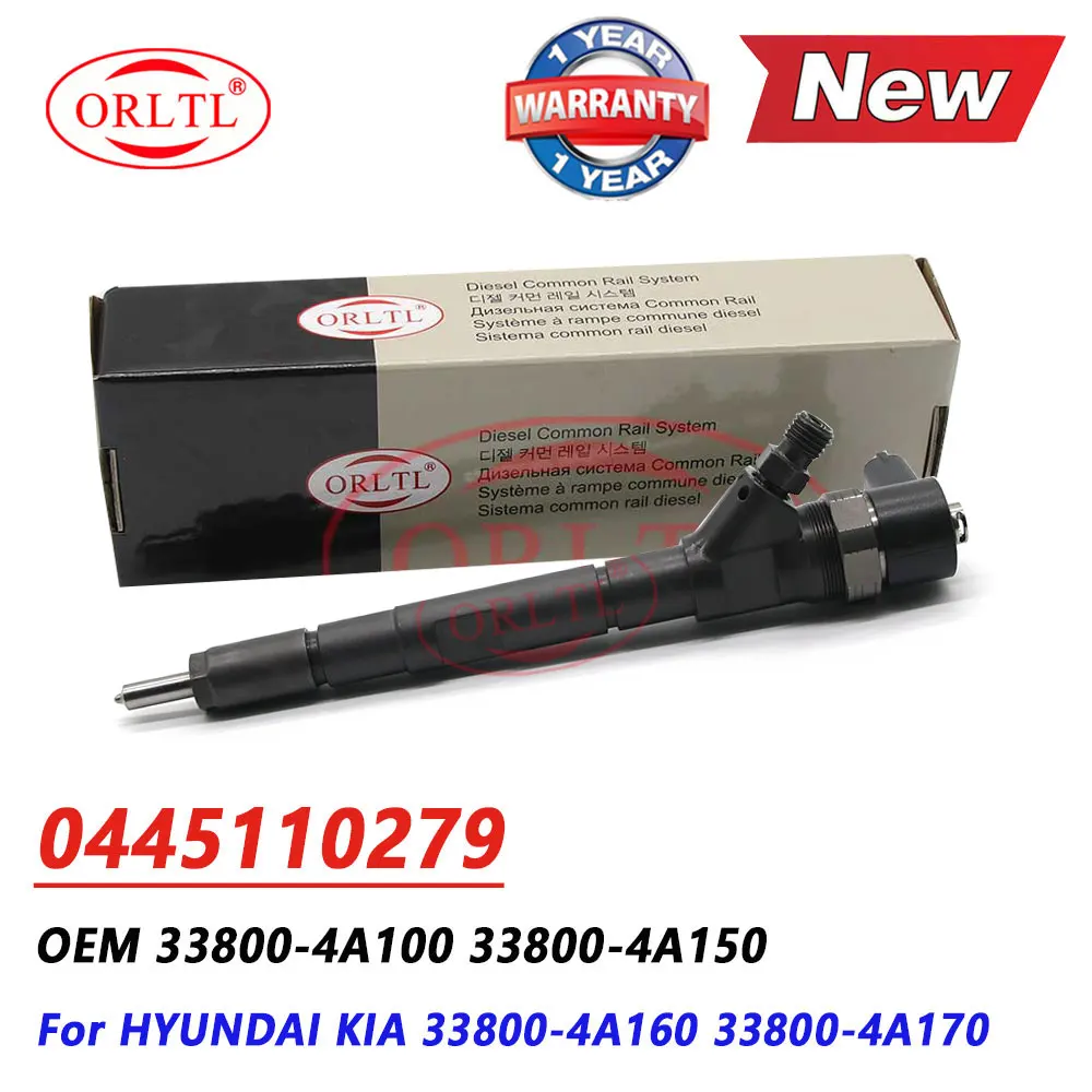 

0445110279 Diesel Nozzle 0 445 110 279 Injector 0445 110 279 for Hyundai KIA 2.5 CRDI 338004A100 338004A160 338004A170