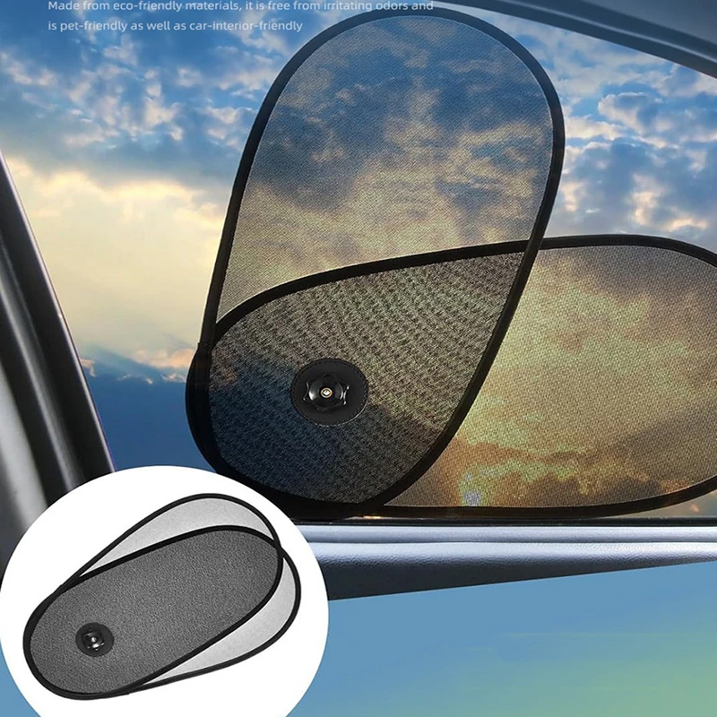 

Foldable Universal Car Side Window Sunshade Not Blocking Vision Heat Insulation Rotatable Auto Sun Shade Car Accessories