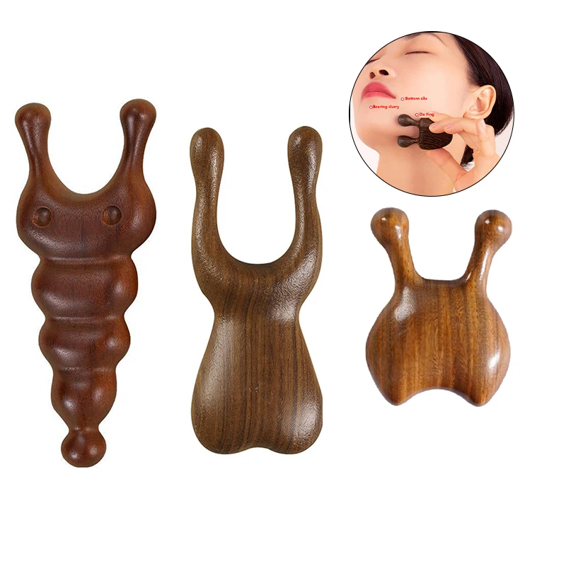 

Sandalwood Nose Massager Promote Blood Circulation Trigger Point Reduce Puffiness Nose Lifting Gua Sha Tool Massager Body