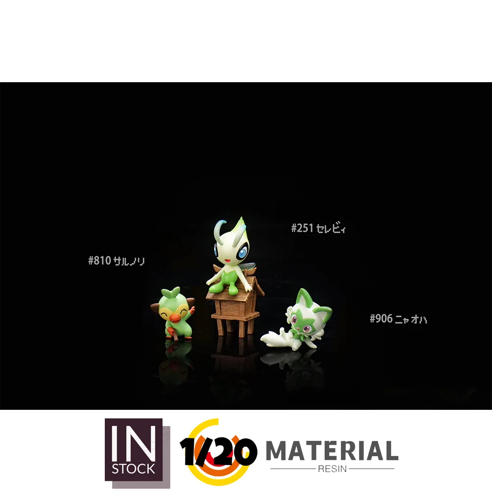 

[IN STOCK] 1/20 Resin Figure [JB] - Celebi & Grookey & Sprigatito