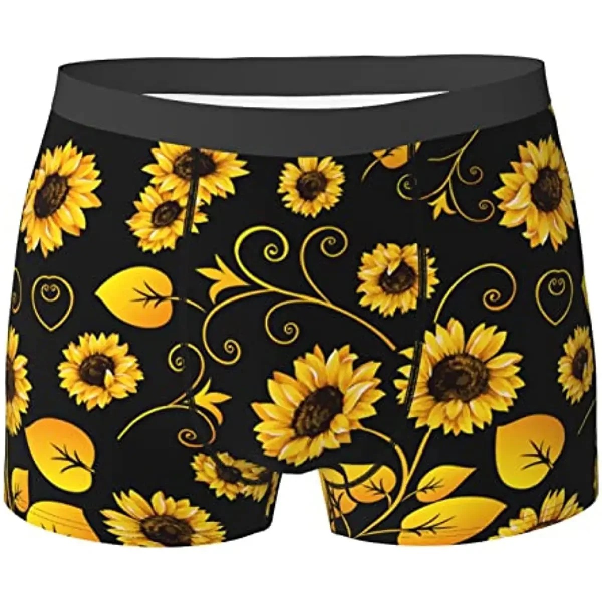 Sunflower Print Men Underwear Boxer Briefs Regular Sport Mens Boxer Briefs Underwear Men