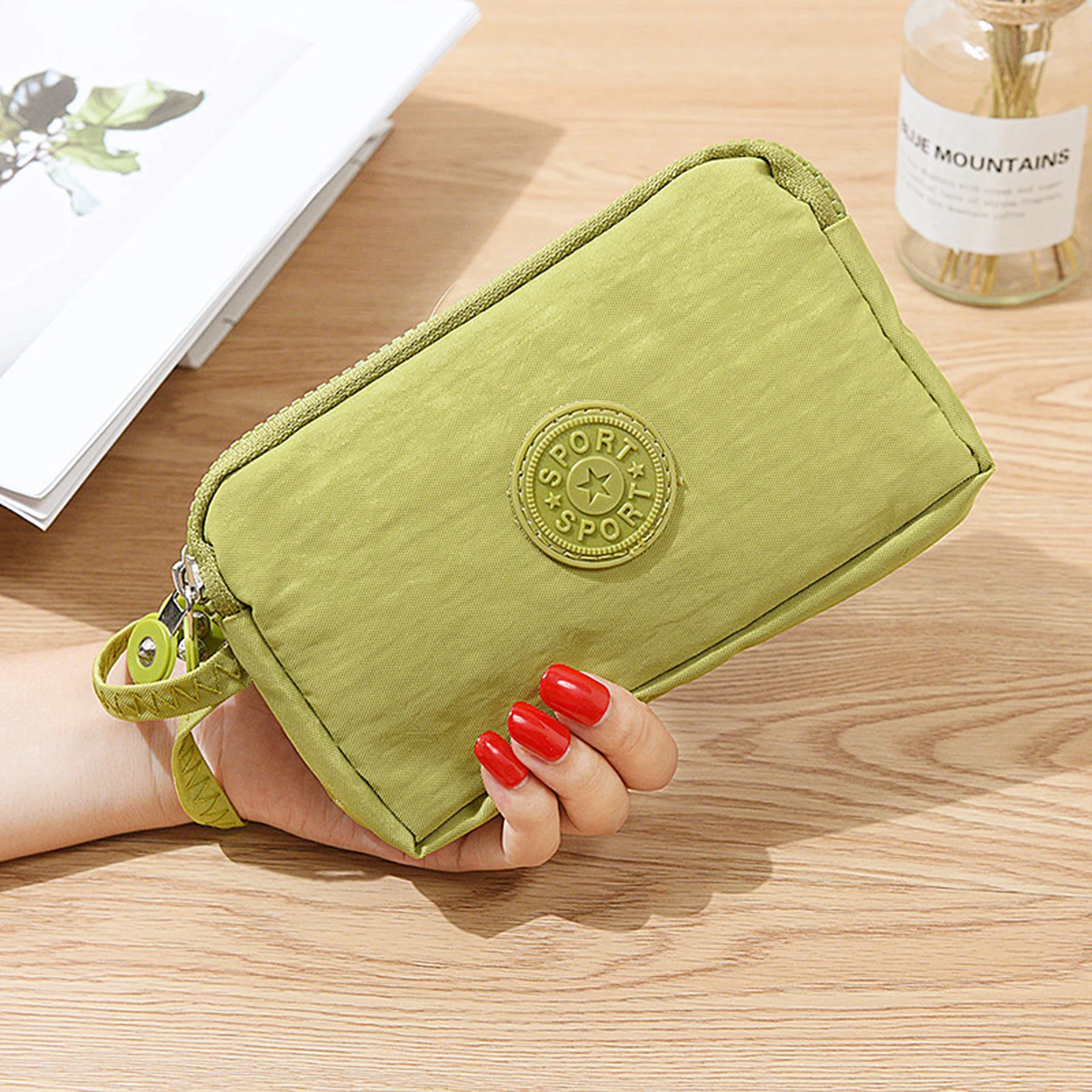 9 Colors Women Wallet Canvas Clutch Coin Phone Card Holder Bag Long Purse Wallet High Quality Handbag ID Holders